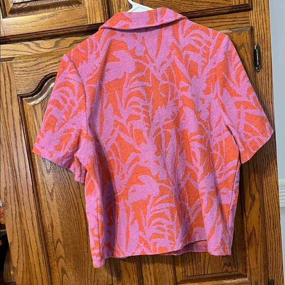 Marine Layer Terry Out Top lavender and Orange Shirt - Picture 5 of 5